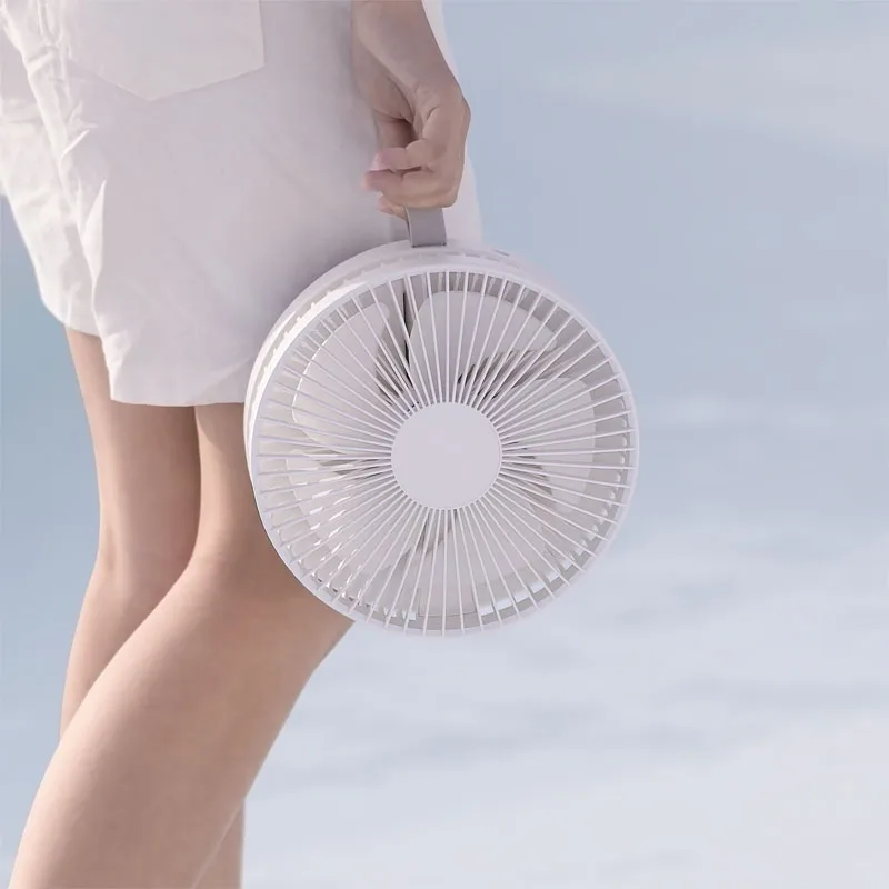 متعددة الوظائف 8000mAh طاولة قابلة للطي حامل مروحة USB قابلة للشحن قابل للتعديل ارتفاع مروحة مكتب المحمولة للمنزل مكتب في الهواء الطلق