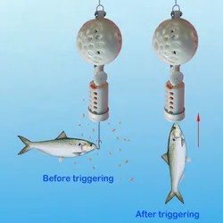 Smart Fish Feeder Bait Holder Cage Fish Bite Trigger Hook Catch fish Automatically Hook Trigger Intelligent Fish Trap Catcher
