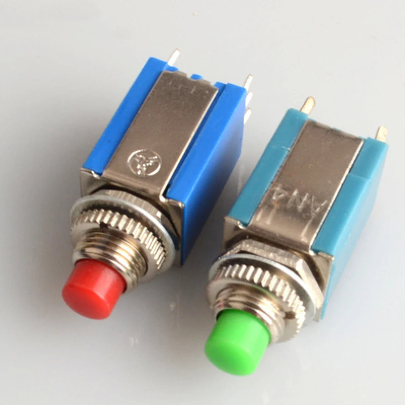 Interruptor de botón de Reinicio automático sin bloqueo, AN4-22 de 5 piezas, 2x2, normalmente abierto, momentáneo, 6 pines, 3a, 250VAC