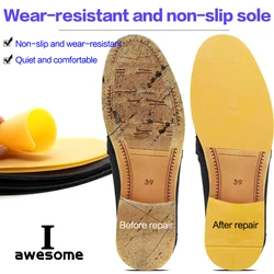 Anti Slip Outsoles Rubber Shoe Sole for Leather Business Shoes Repair Forefoot Pads Soles Bottoms Ground Grip Outsole Insert Pad