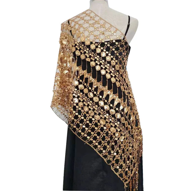 Elegant Sequin Fringed Shawls Ladies Temperament New Evening Dress Cheongsam Accessories Bride Bridesmaid Wedding Party Shawls