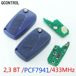 QCONTROL ID46/7941 specjalne zdalny klucz składany dla Fiat Panda 2003 2004 2005 2006 2007 2008 2009 2010 2011 2012 wymiana rzeczywistym kluczem