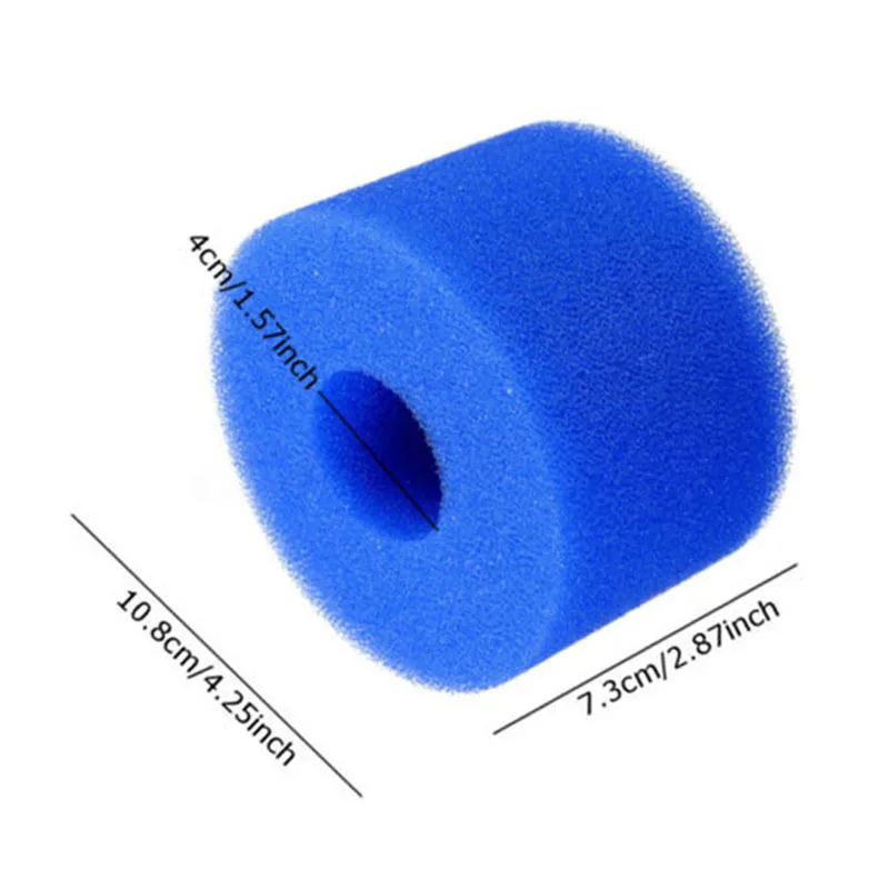 1PC Swimming Pool Filter Sponge Reusable Sponge Swimming Pools Leave Stain Suitable Bubble Pure SPA For Filter Pool Accessories