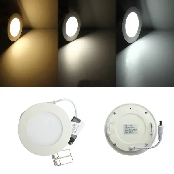 

LED Panel Light 3W 4W 6W 9W 12W 15W 25W Round Square LED Spot light AC85~265V ceiling light Indoor Recessed Downlight