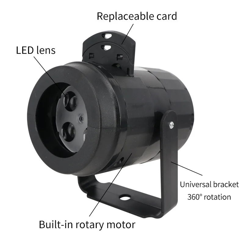 Christmas Projector LED Night Light Pattern Rotating Indoor Projection Lamp 360 Degree Rotation Garden Party Decor lamp