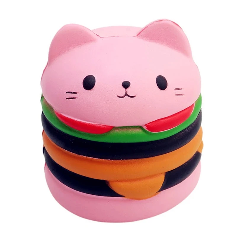 Squishy Toy Cute Food Antistress Pink Milk Tea Donuts Rising Toys Abreact Soft Squishi Stress Relief Toys Funny Girls Gifts