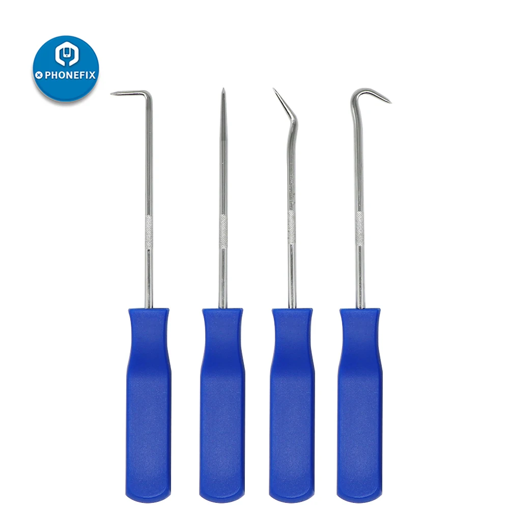 4 ชิ้นรถ Hook Craft เครื่องมือซีลน้ํามันตะขอ O - Ring Seal ปะเก็น Pick ชุด Puller Remover สําหรับรถยนต์ซ่อมเครื่องมือ