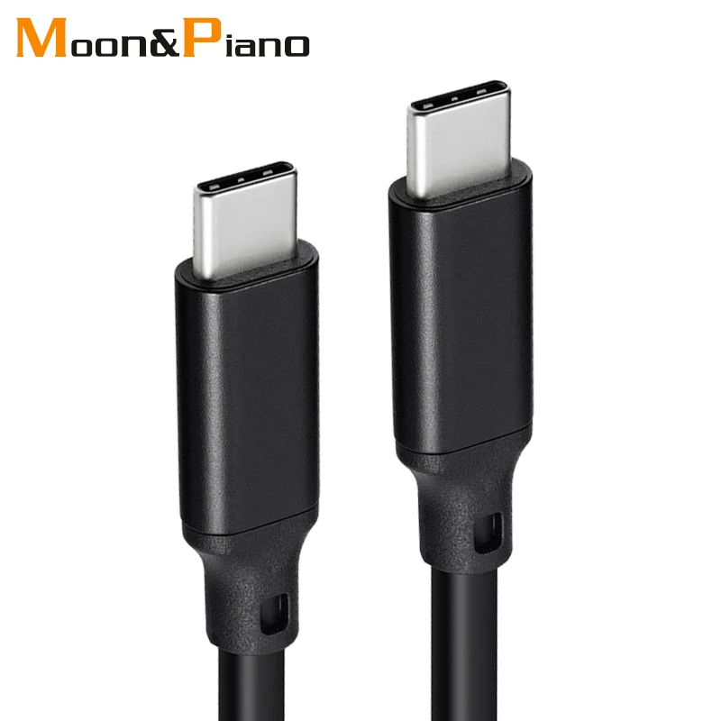 Type c To Type c Data Cable Double Type-c 100W 5A Fast Charging High Quality USB C Male To Male Cold For Hard Disk Laptop Tablet