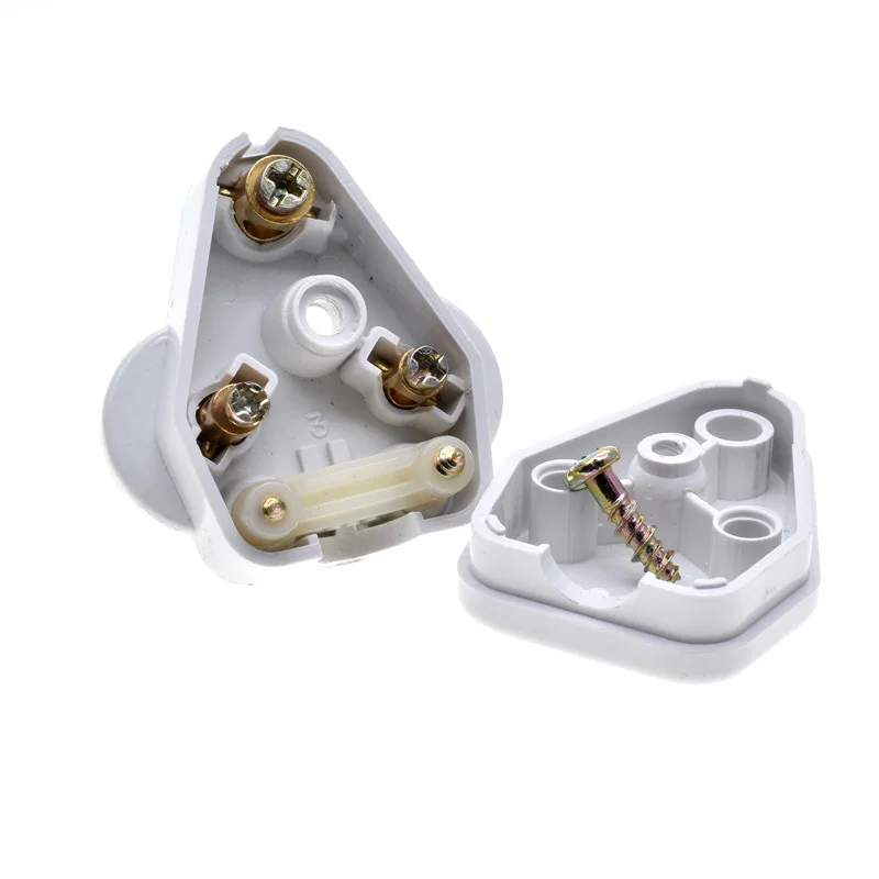 1 Stück 5A 15A Indien Südafrika Verdrahtungs-Stromkabelstecker BS546 Abnehmbarer Kabelverbinder Abziehbarer Stromstecker Typ M/D Weiß Schwarz – Detail 3