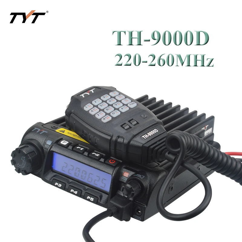 

220-260MHz mobile radio 65Watt 200CH Analog Mobile transceiver TYT TH-9000D