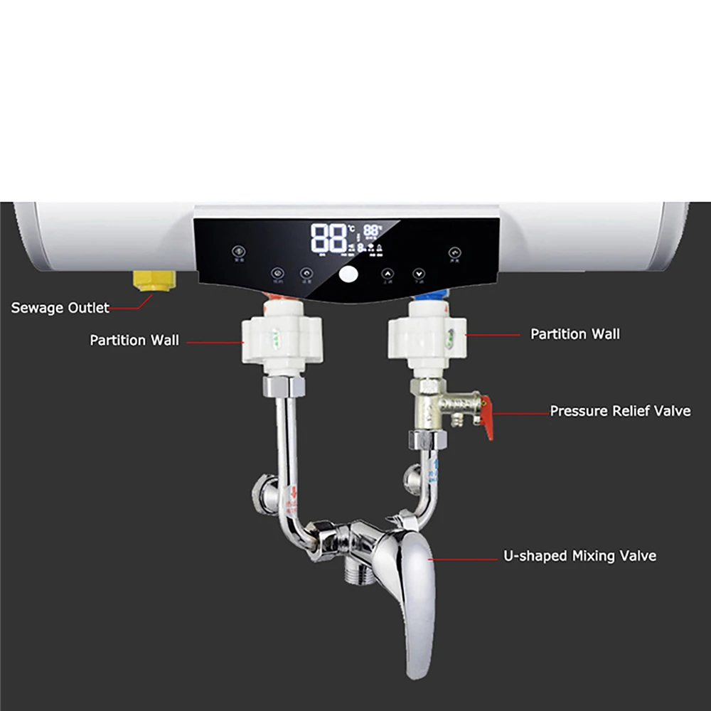 Electric Water Heater Electric-Shock-Free Anti Electric wall Anti-leakage Universal External Isolation Parts Safety Protection