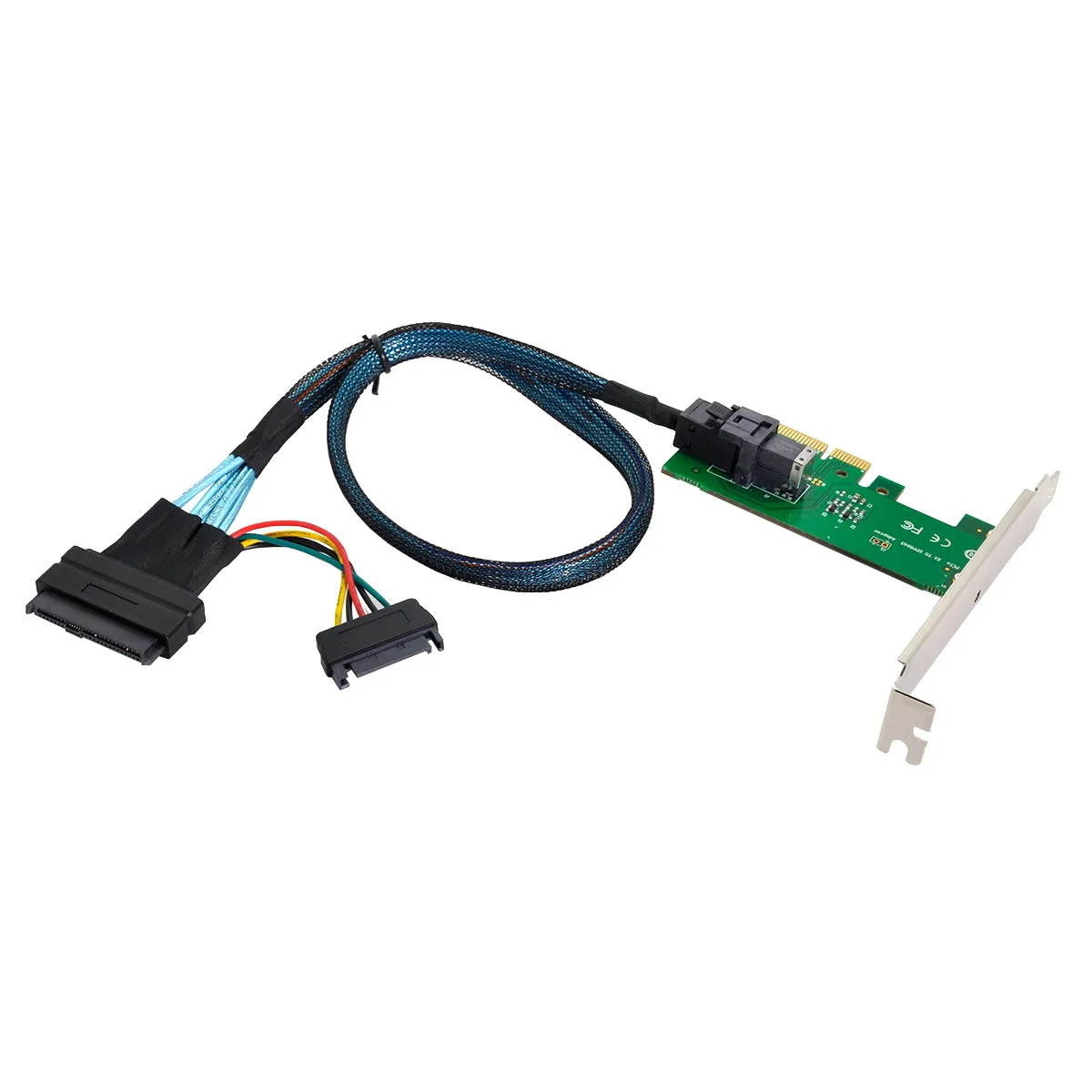 

PCI-E 3.0 4.0 to SFF-8643 Card Adapter and U.2 U2 SFF-8639 NVME PCIe SSD Cable for Mainboard SSD