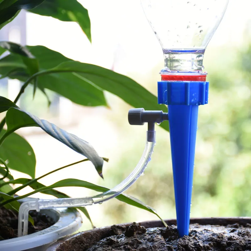 Sistema de riego por goteo automático para plantas de interior, pincho de goteo automático, cónico, 1 unidad