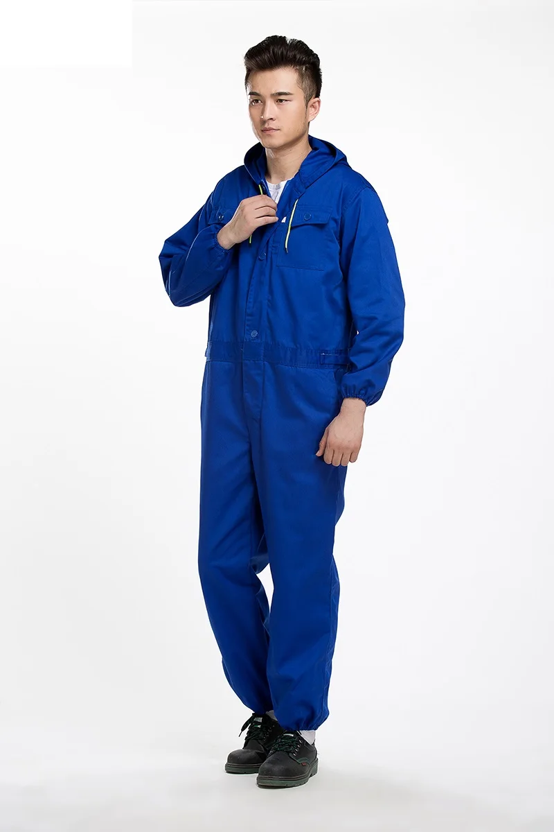 Work Clothing For Men Coverall Repairman Jumpsuits Trousers Working Uniforms Workwear Overalls Plus Size Dust Proof Hooded Suits