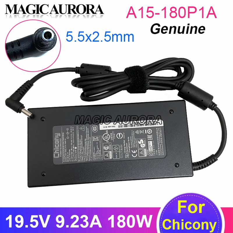 Original 19.5V 9.23A A15-180P1A 180W Adapter for CHICONY A17-180P4A ADP-180MB K For MSI GS70 GE62 GS63 GS70 WS60 Laptop Charger