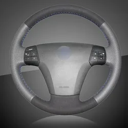 Auto Braid on the Steering Wheel Cover for Volvo S40 2006-2012 V50 2005-2011 Interior Accessories Car Braid Steering Wheel Cover