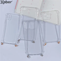 With Metal Ring Transparent Phone Case For iPhone 15 14 12 11 13 Pro Max XS XR X Mini 6S 6 8 7 Plus SE Soft Silicone Back Cover