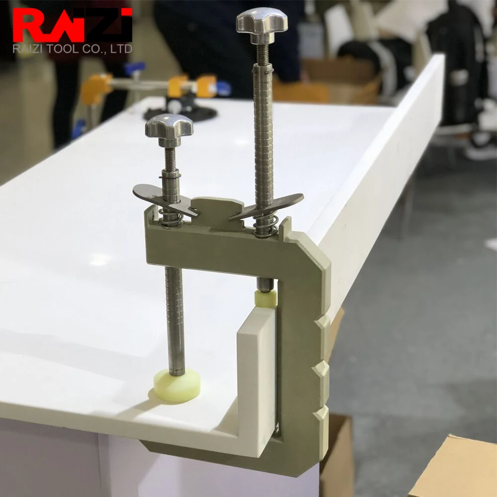 Morsetto per mitra in pietra Raizi 2 pcs per piano di lavoro in pietra per lastre di marmo di granito 45 gradi Stiching Bench Top strumenti di installazione