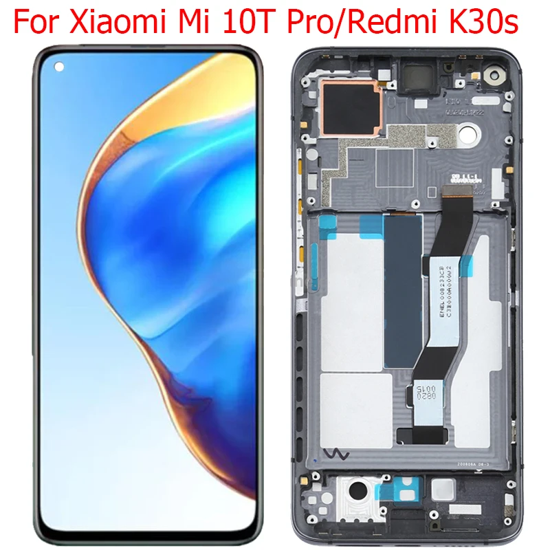 Redmi K30s Display For Xiaomi Mi 10T Pro 5G LCD With Frame 6.67