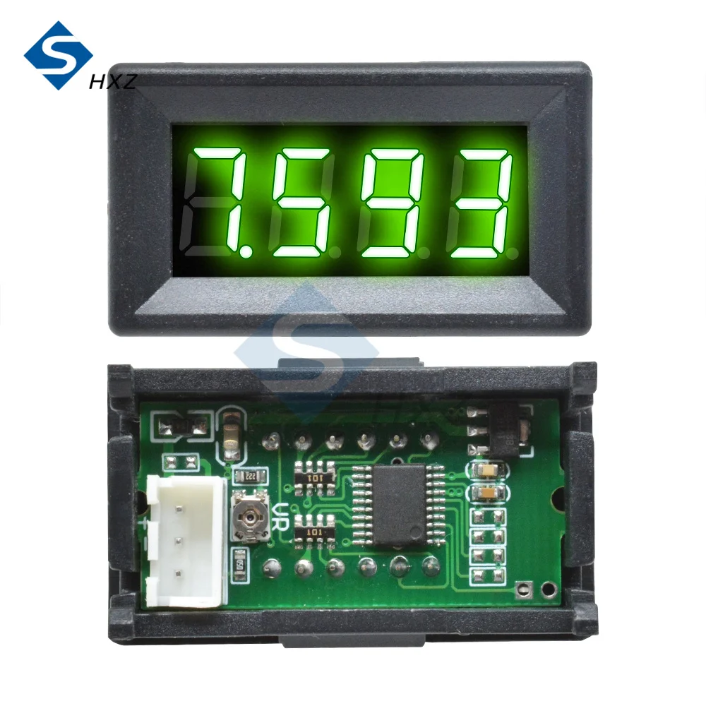 0.36 inch 0.36\'\' 4 Bit Mini Digital Voltmeter Volt Voltage Meter LED Panel Electric Voltage Tester 3 Wires 12V 24V 48V DC 0-100V