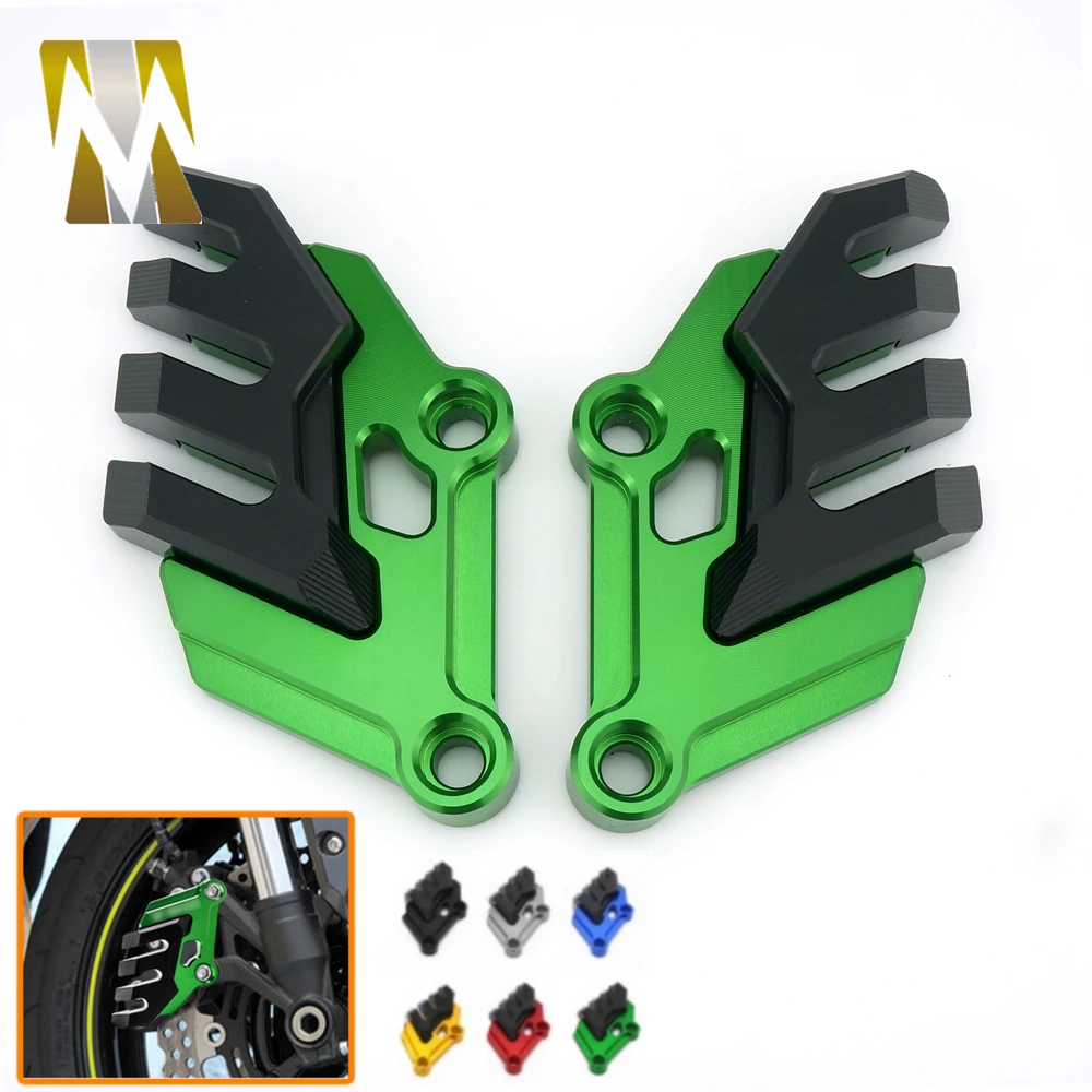 

Motorcycle Accessories Green Black Front Brake Disc Caliper Brakecaliper Guard Protector Cover For Kawasaki Z900 2017