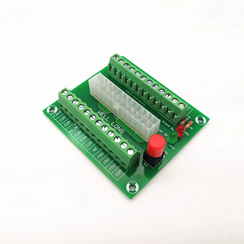 24/20-pin ATX DC Power Supply Breakout Board Module 24Pin ATX to terminal block.