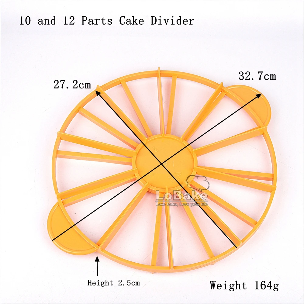 10 and 12 Parts ABS plastic Equal Portions Cake Divider Revolving Decorating Mold Bread Slicer Pastry Decoration DIY Baking Tool