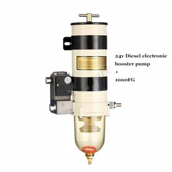 1000FG 1000FH Fuel Water Separator Assembly With 24V Diesel Electronic Booster Pump Fuel Filte For Boat Truck Parts Replacement