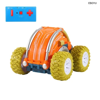 EBOYU 8032 Mini RC Stunt Roll 2.4Ghz 360 Flips Tricks All Terrain with Tires Mini Stunt Spin Remote Control Car Toy Gift RTR