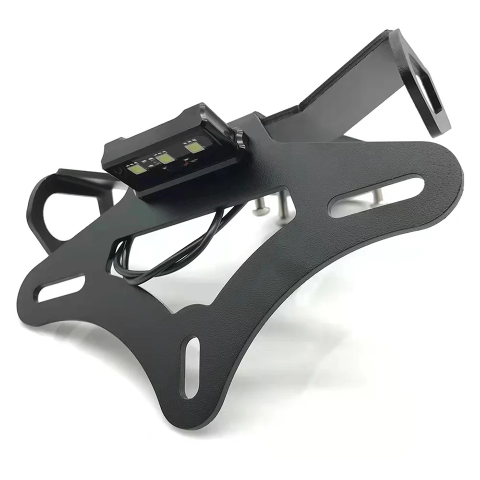 Motorcylce Accessories License Plate Holder LED lamp Rear license plate bracket For Kawasaki ZX-10R ZX10R ZX-10RR 2016-2021