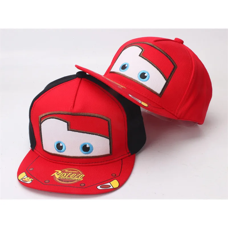 Gorra de béisbol para niños, gorro plano ajustable, Snapback, Hip Hop, dibujos animados, coche, niños, niñas, niños, nueva moda, gran oferta