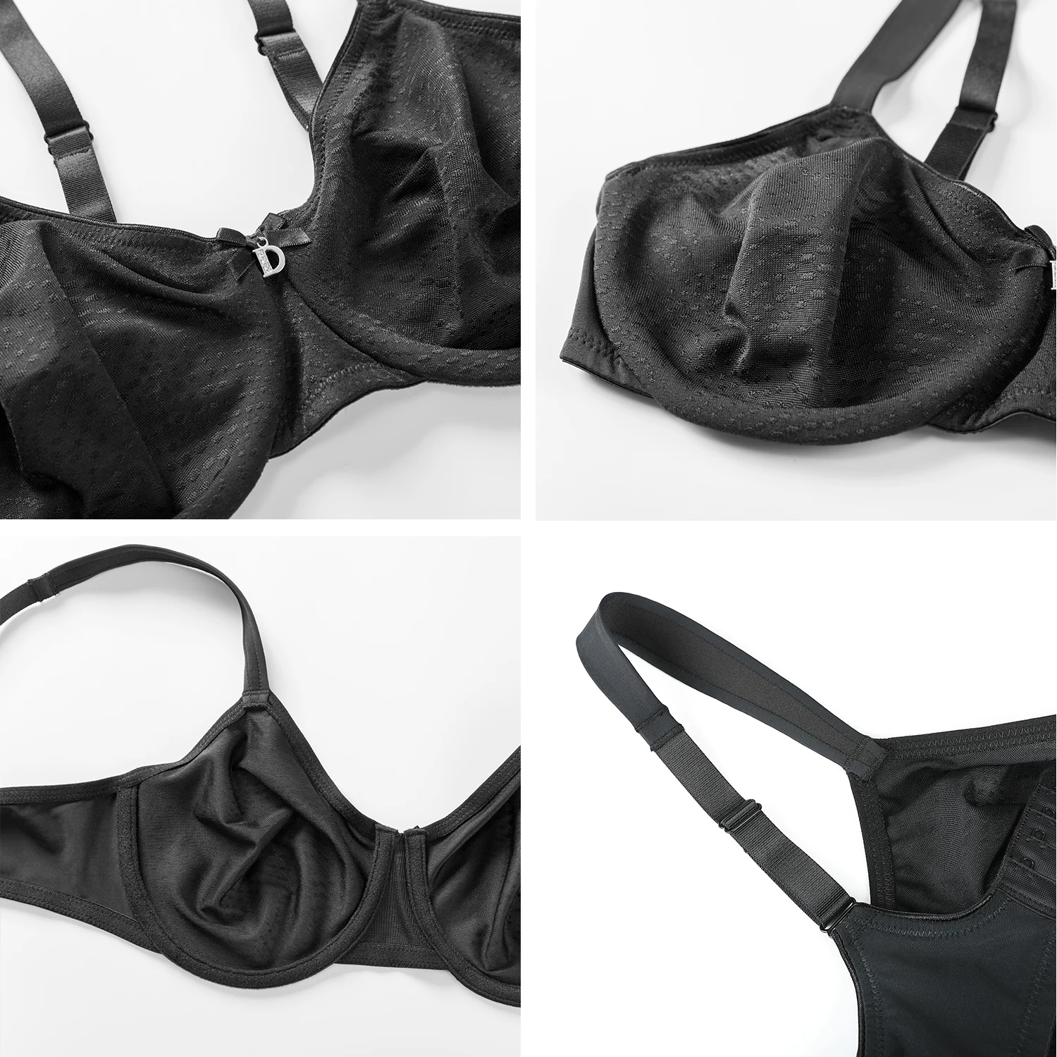 ผู้หญิง Sheer Minimizer Bra Plus ขนาดเต็มรูปแบบสนับสนุน Unlined Underwired ตาข่ายทุกวัน Bras สำหรับผู้หญิง