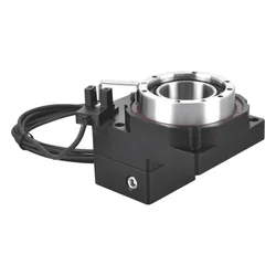 ZBT60-8 Hollow Rotating Platform Turntable Gearbox Reducer Ratio 5:1 10:1 for 42 frame 50w 100w AC servo motor input shaft 8mm