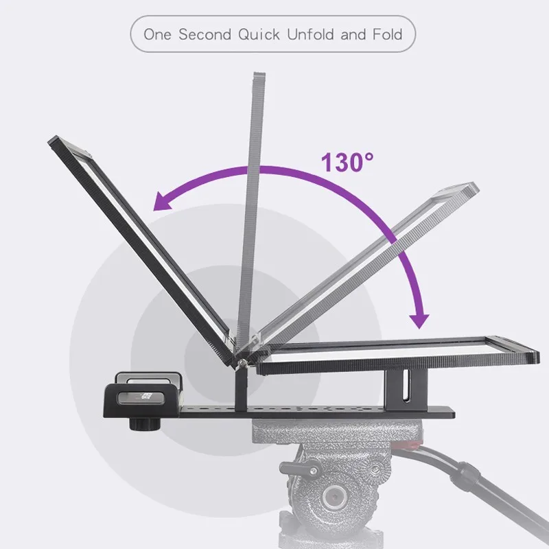 Bestview t12 teleprompter fold reader prompter para 11 polegada ipad tablet telefone câmera dslr prompter para tv entrevista discurso ao vivo