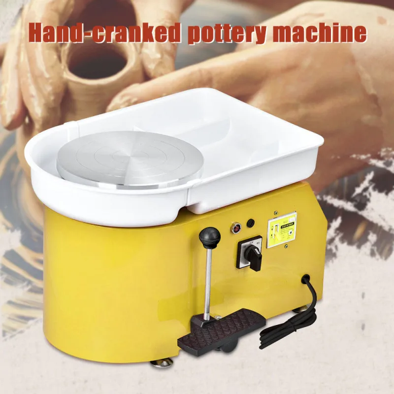 Electric Pottery Wheel Machine, Ceramic Work Clay Art Craft, Rotary Lathe, Sculpture, Plasticine, Turntable Tools, 25cm, 350W