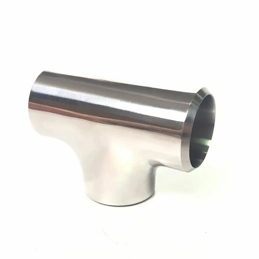 

89mm 3.5" Pipe OD Butt Thicken 3mm Tee 3 Way Splitter SUS 304 Stainless Steel Sanitary Fitting Spliter Homebrew Beer Wine