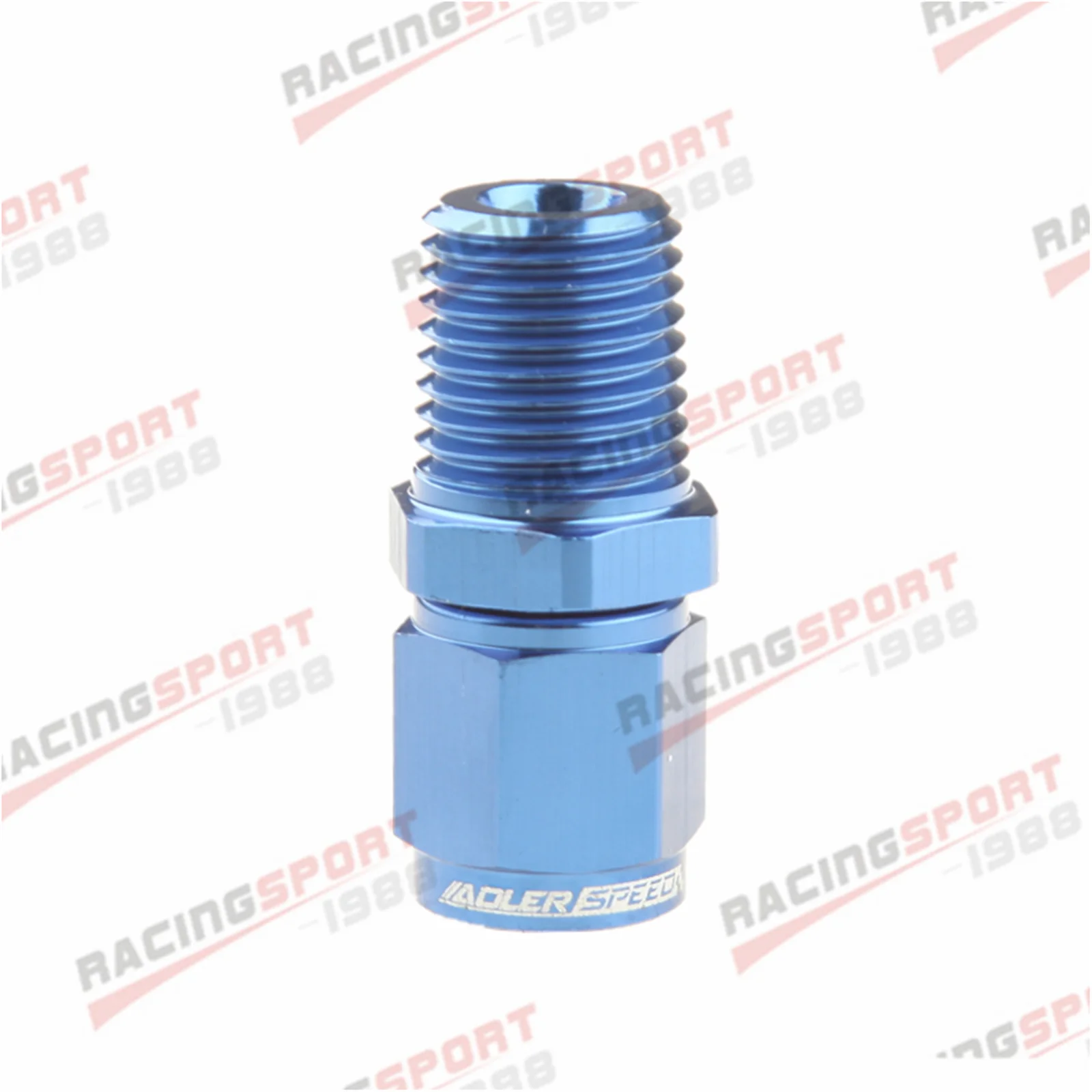 

ADLERSPEED AN4 Female To 1/4" NPT Male Straight Fitting Adapter Aluminum Blue