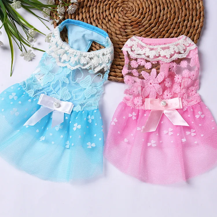 [MPK Store] Tutu Dress for Cats & Dogs, Dog Skirt, Dog Summer Lace Dress, Yorkie Chihuahua 2 Colors