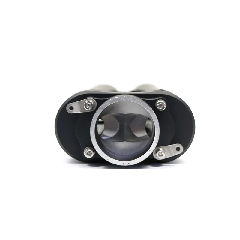 Motorcycle Twin Holes Exhaust Muffler Universal Pipe for yzf R1 2004 2005 2006 2007 2008 2009 2010 2011-2014