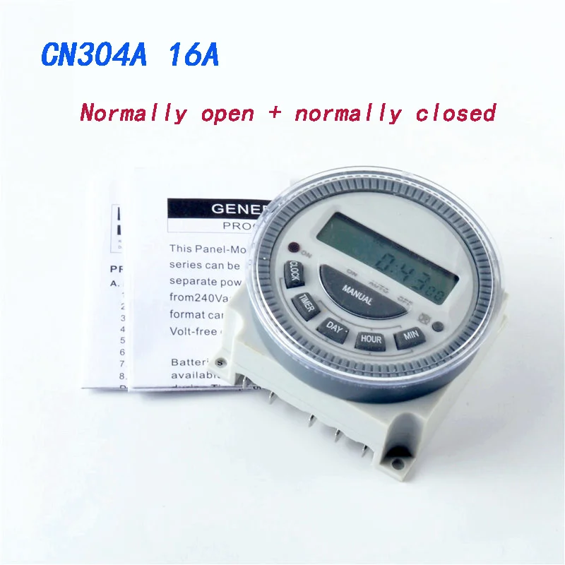 TM619  CN304A Programmable Timer Switch Relay Digital LCD Power Weekly CN304A AC220V AC110V DC12V DC 24V 5Pin