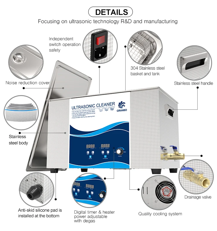 900 Вт 30л промышленный ультразвуковой очиститель для ванной с регулировкой мощности дегазонагреватель 40 кГц аппаратные PCB лабораторные стоматологические инструменты для удаления масляной ржавчины
