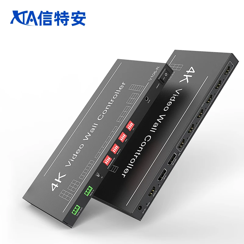 

4K@60Hz 2x3 3x2 Video Wall Controller 1 In 6 Out Video Wall Controller For Advertising Playing Equipment