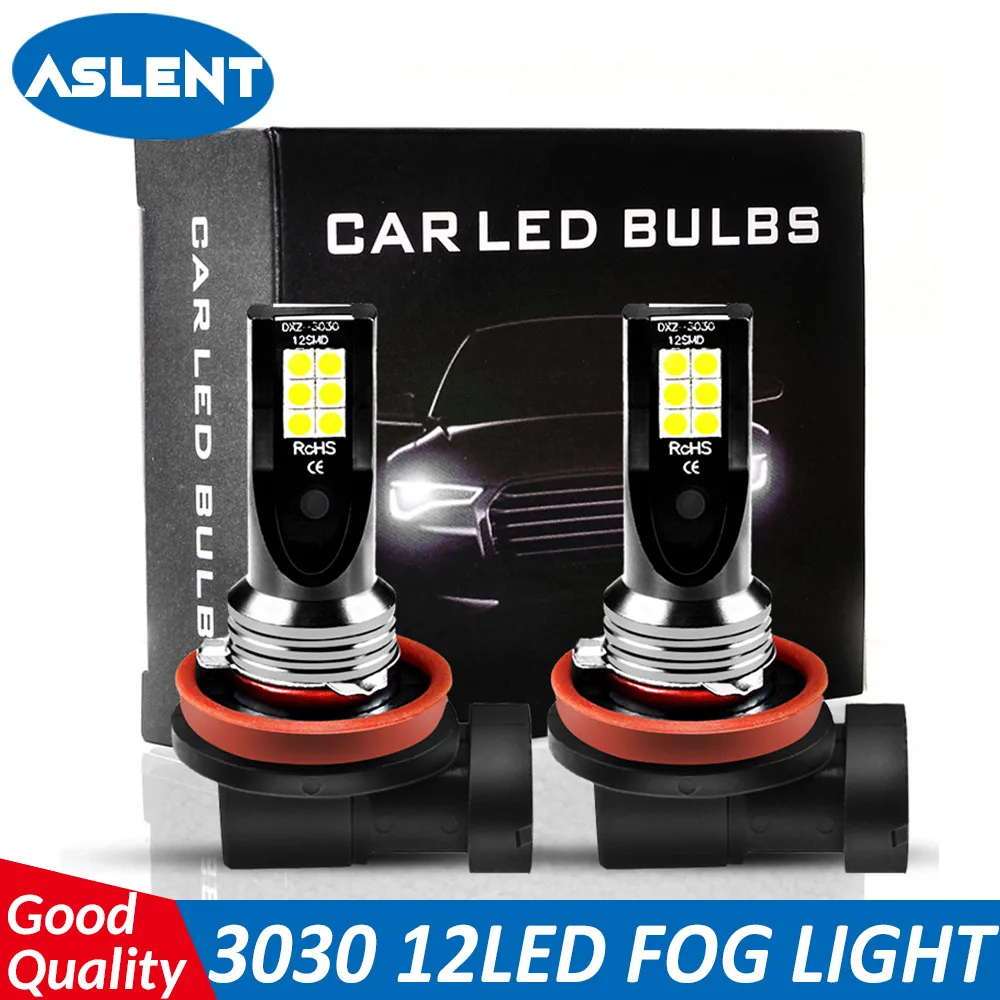 

ASLENT 1600Lm H11 H8 H1 H3 H7 H4 LED Car Lights Driving Lamp Bulb 9005 9006 White Daytime Running Lights DRL Fog Light 6500K 12V