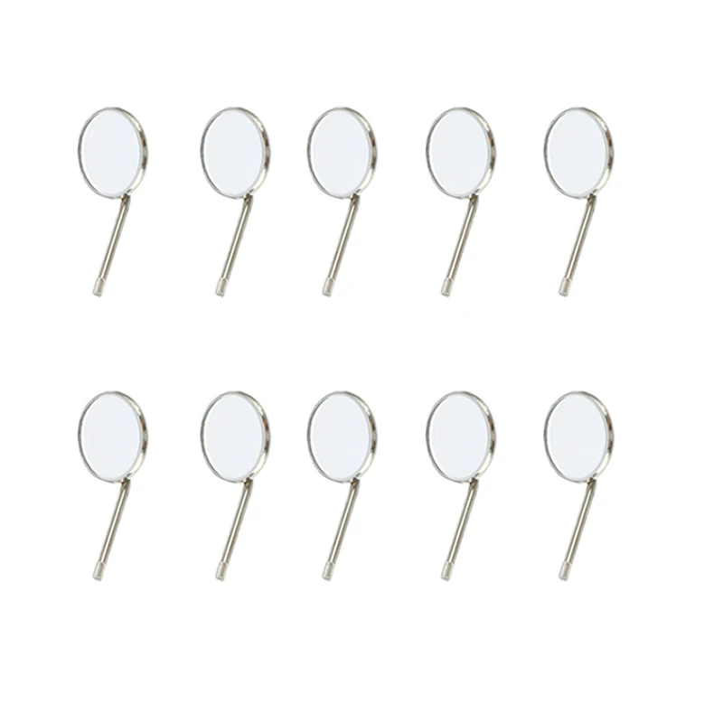 New 10pcs/set Dental Mouth Mirror Reflector Dentist Equipment Stainless Steel Dental Mouth Mirror Oral Care Tool Set Kit