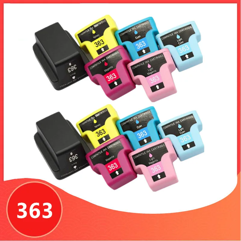 2sets Compatible ink cartridge for HP 363 for hp363 PHOTOSMART C5180 C6180 C7180 C7280 C8180 3310 Printer