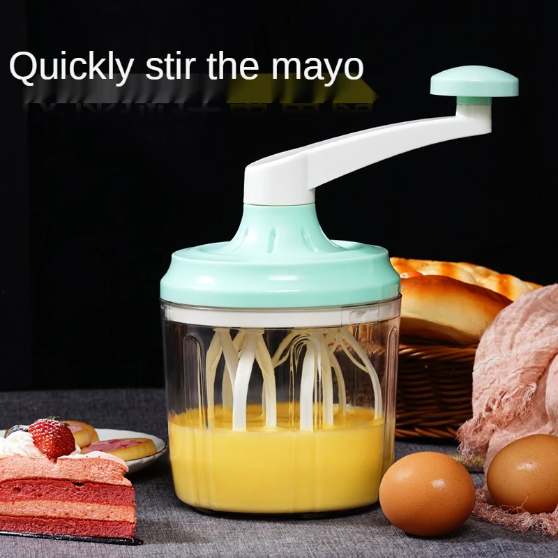 K-STAR Egg White Sent Machine Household Manual  Beater Cream Sent Kitchen Manual Rotation Mixer Baking