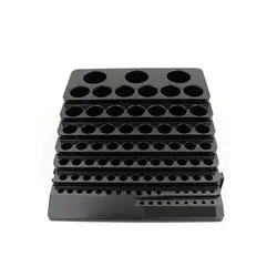 Black Drill Bit Storage Box Milling Cutter Drill Finishing Holder Organizer Case High Quality and Brand New