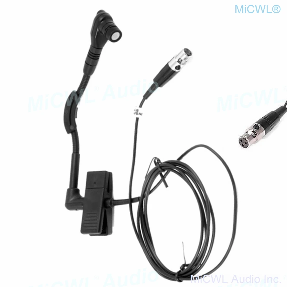 

MiCWL Beta98 Cardioid Instrument Microphone for AKG Samson BeltPack mini TA3F for Music Saxophone Guitar Bass Wind Drums Piano