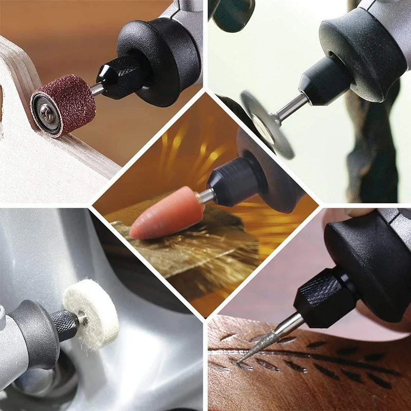Set di accessori per utensili rotanti 105 pezzi Kit abrasivo dischi per lucidatura dischi fai-da-te per un facile taglio rettifica e lucidatura