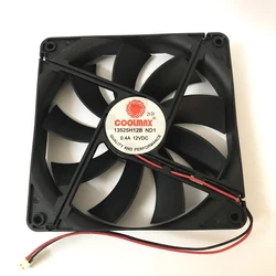 Silent 135MM Cooling Fan 13525 135*135*25MM Chassis Fan 13525 Thin 13.5CM 12V 0.4A 2PIN